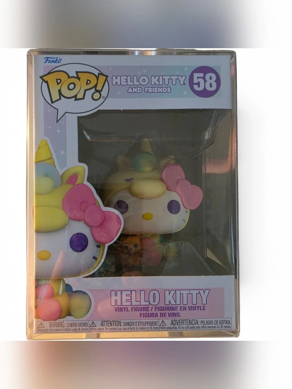 Hello Kitty Unicorn Funko Pop #58 w/ Protector | Sanrio Collectible NIB - Picture 2 of 6